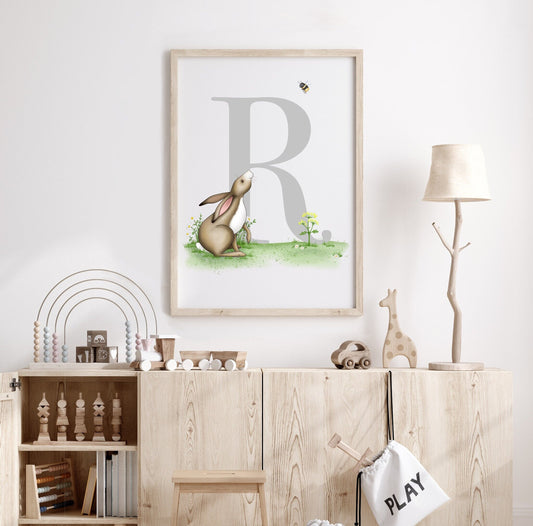 Hare Initial Print